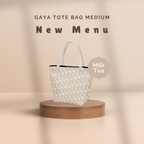 GAYA TOTE BAG M - MILK TEA