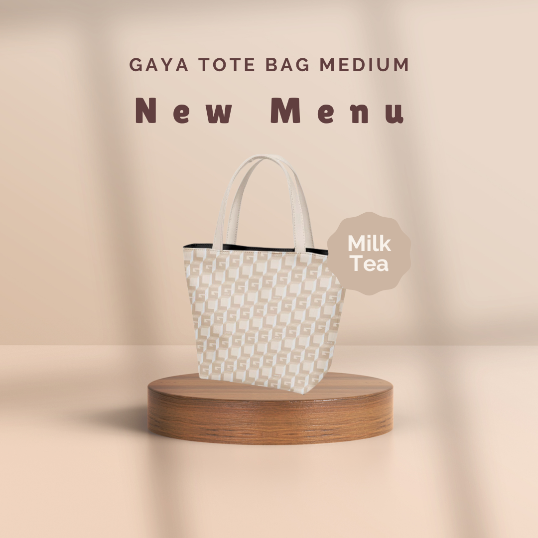 GAYA TOTE BAG M - MILK TEA