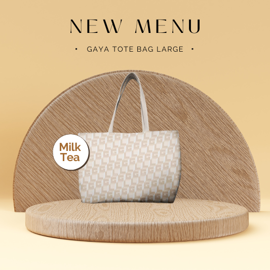 GAYA TOTE BAG XL - MILK TEA