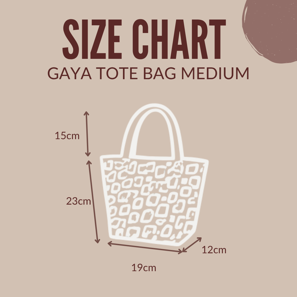 GAYA TOTE BAG M - AMERICANO